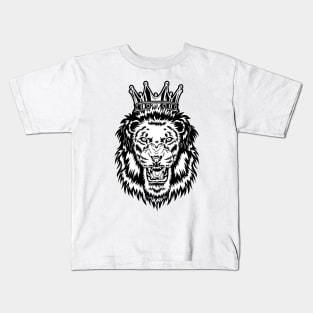 Angry Lion King Kids T-Shirt